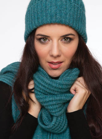 Merino Possum Ribbed Scarf